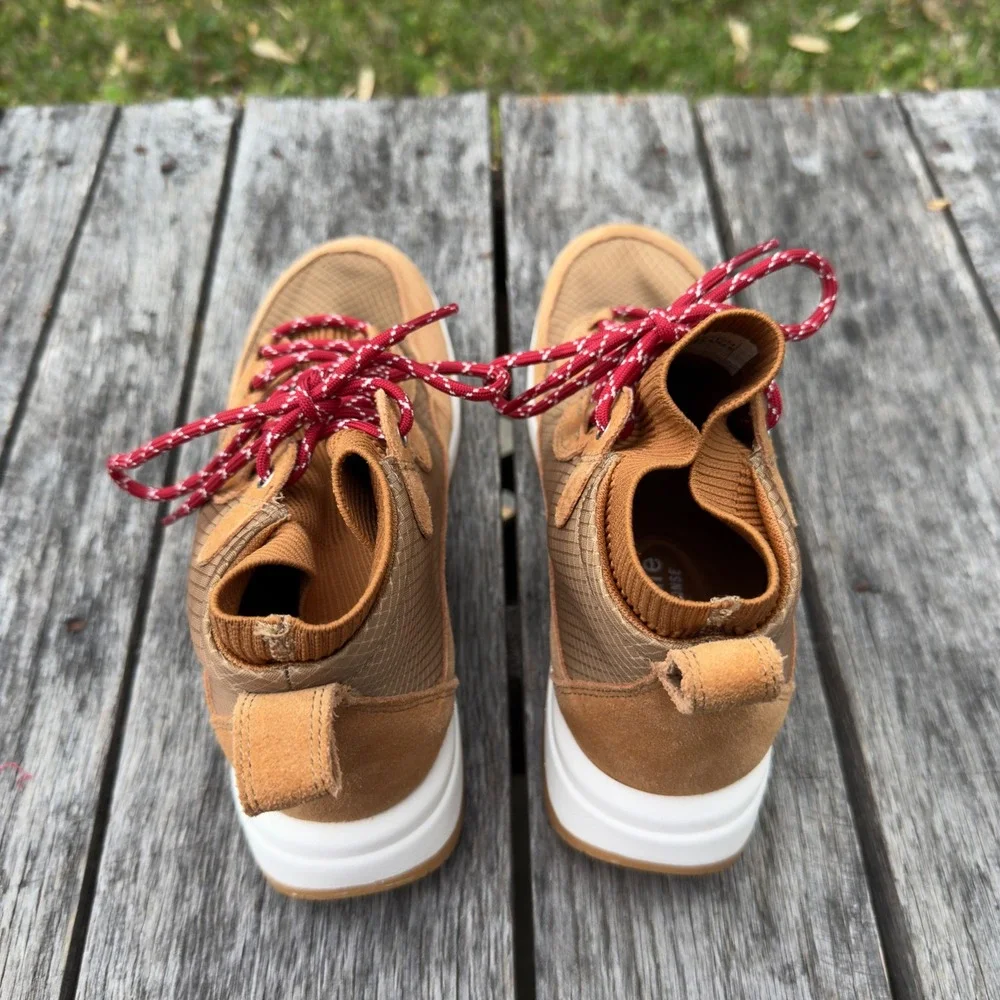 Nurture Elias Womens Tan Suede‎ Ripstop High Top Hiking Style Sneakers Size 7.5